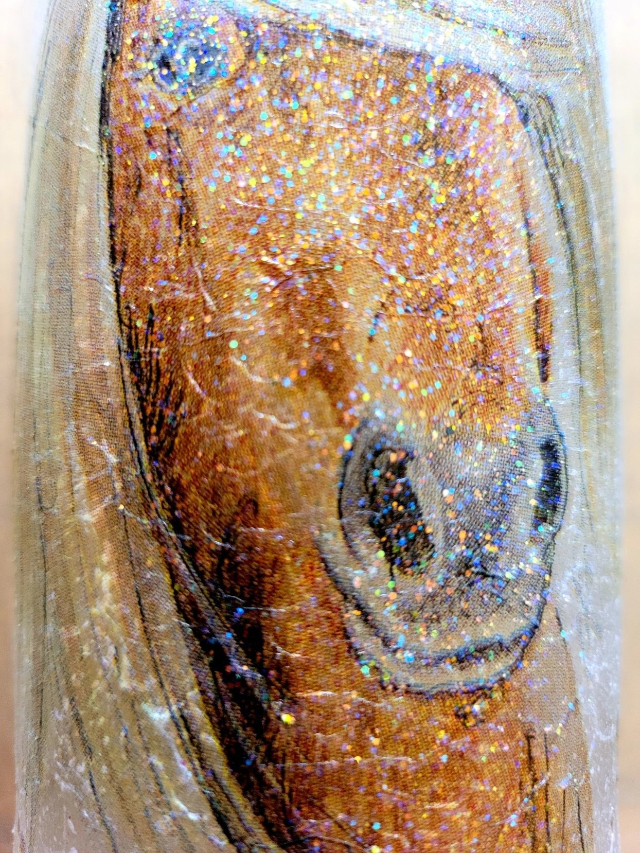 Decoupage Pony Bottle Lamp - Quantock Inspiration