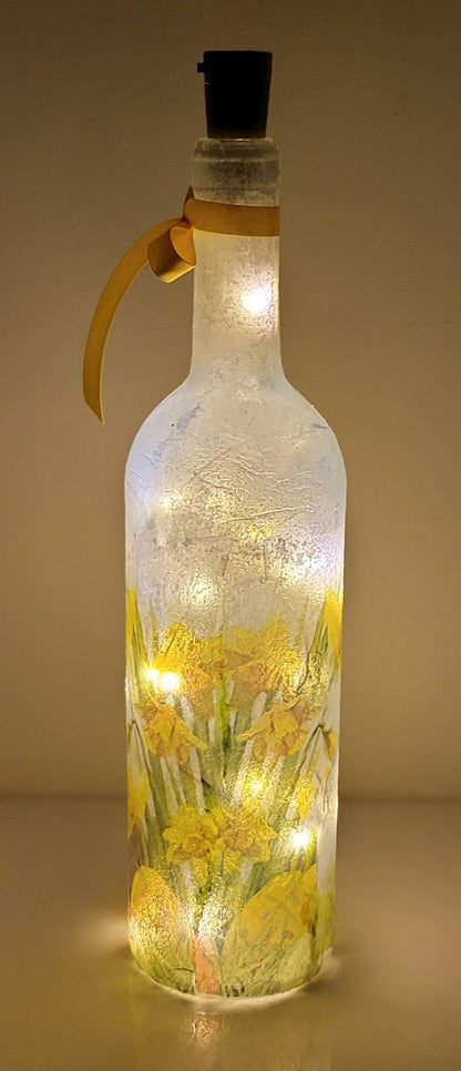 Decoupage Rabbit Bottle Lamp - Quantock Inspiration