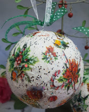 Load image into Gallery viewer, Decoupage Robin Christmas Baubles - Quantock Inspiration
