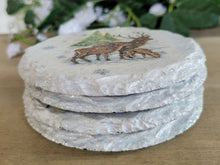 Load image into Gallery viewer, Decoupage Slate Wildlife Coasters - Quantock Inspiration
