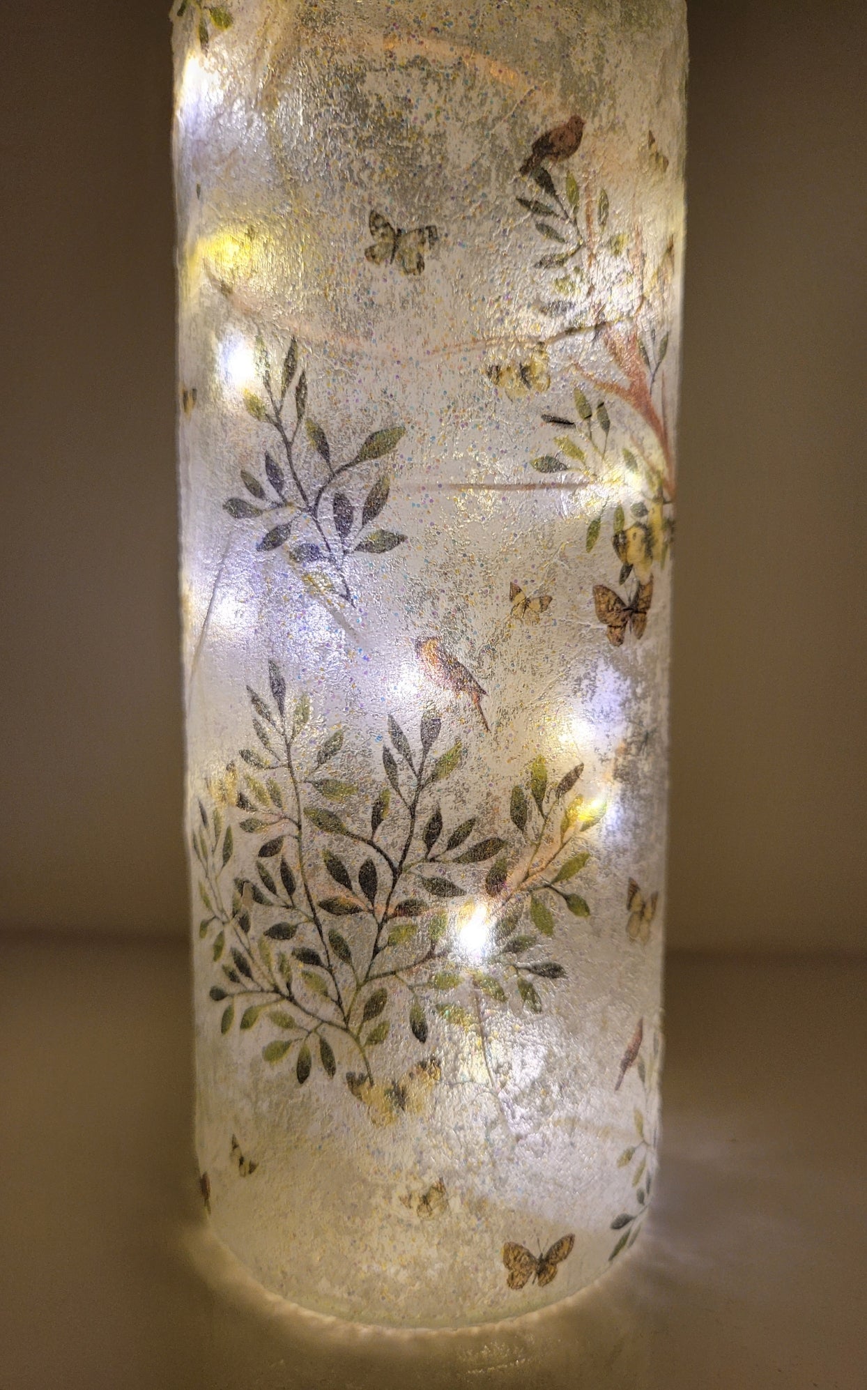 Decoupage Stag Bottle Lamp - Quantock Inspiration