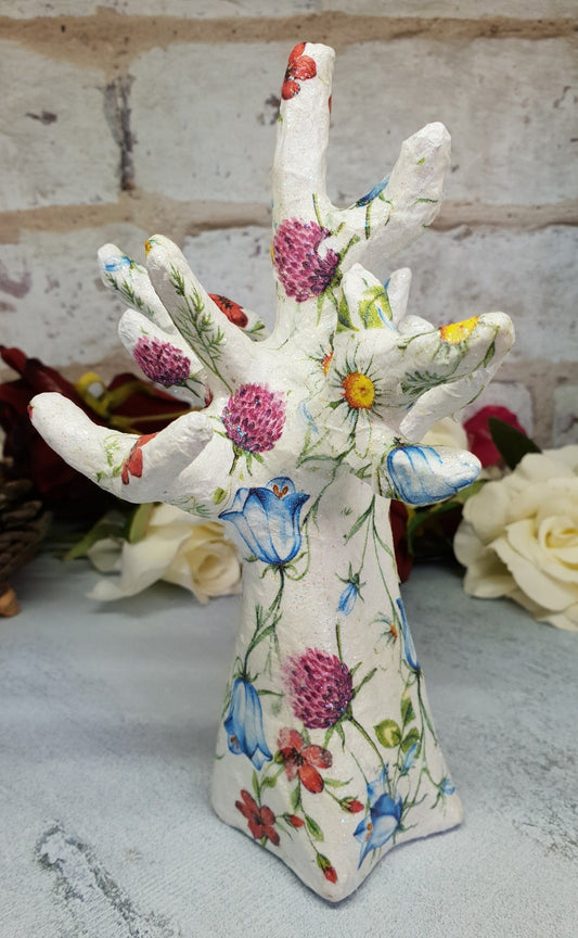 Decoupage Tree Ring Holder - Quantock Inspiration