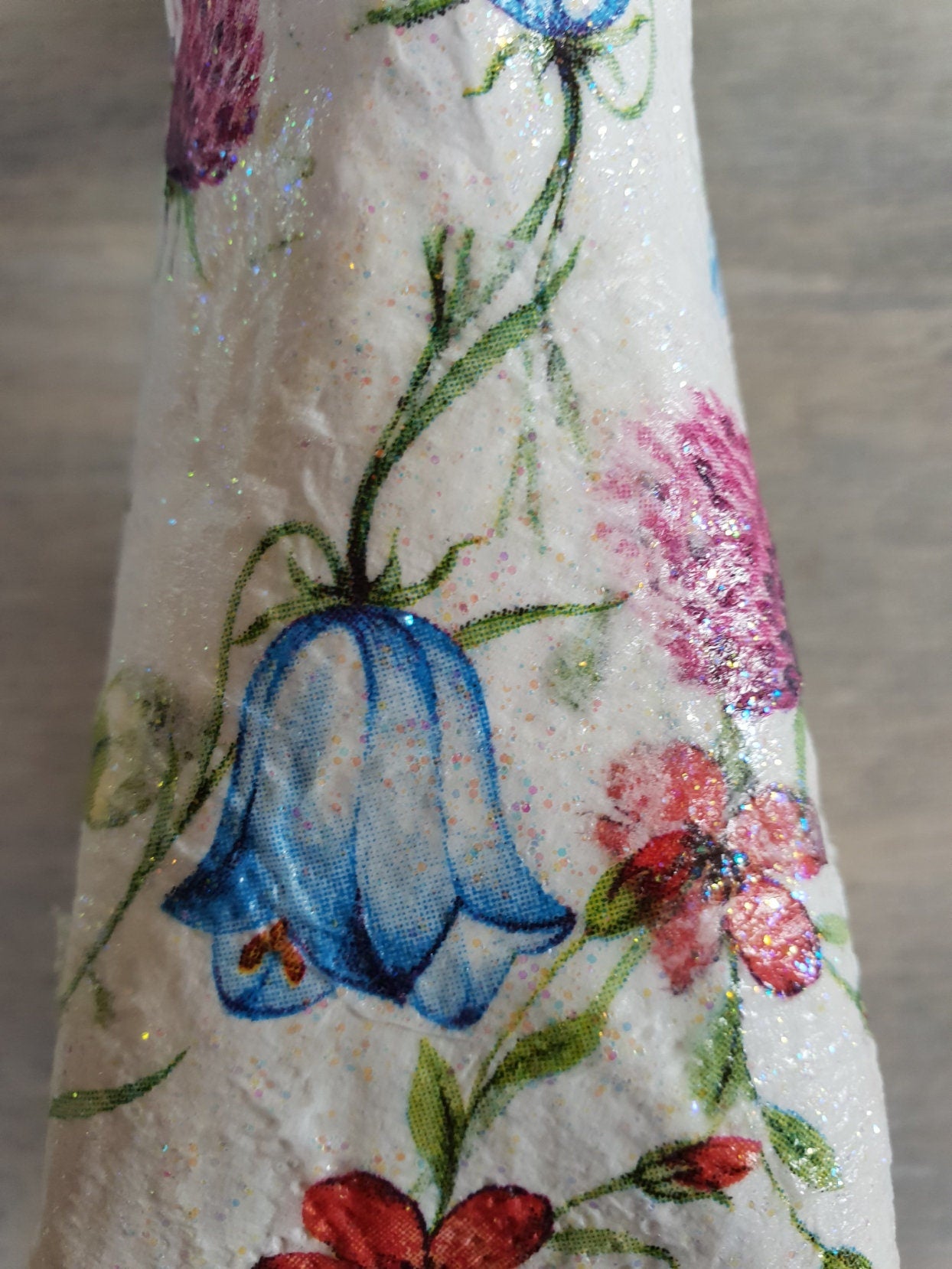 Decoupage Tree Ring Holder - Quantock Inspiration