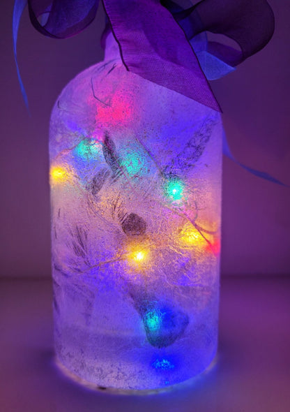 Decoupage Unicorn Bottle Lamp - Quantock Inspiration