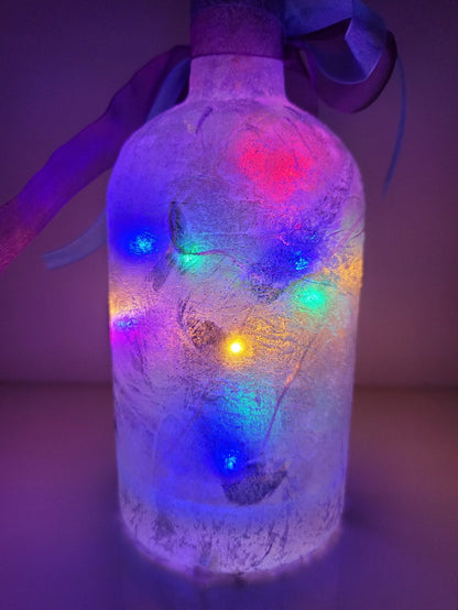 Decoupage Unicorn Bottle Lamp - Quantock Inspiration