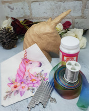 Load image into Gallery viewer, Decoupage Unicorn Wind Chime - Quantock Inspiration
