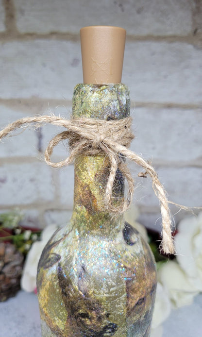 Decoupage Wildlife Bottle Lamp - Quantock Inspiration