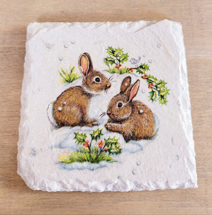 Decoupage Wildlife Slate Coasters - Quantock Inspiration