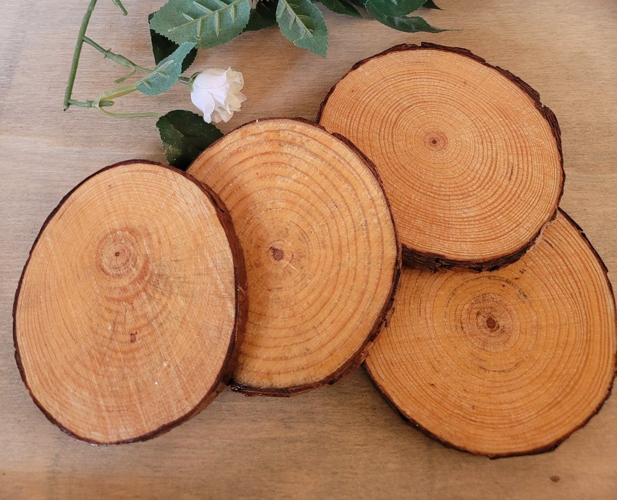 Decoupage Wood Slice Fox Coasters - Quantock Inspiration