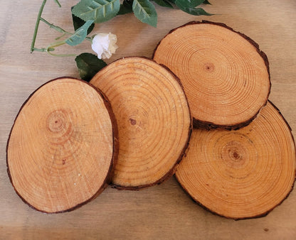 Decoupage Wood Slice Fox Coasters - Quantock Inspiration