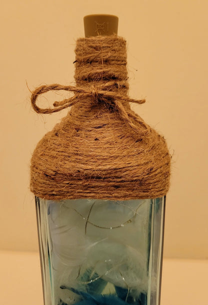 Filled Gin Bottle Lamp - Quantock Inspiration