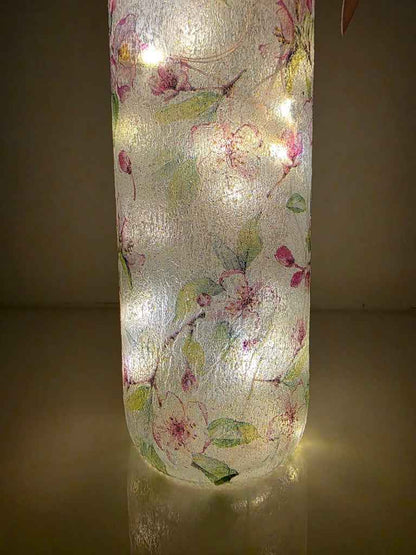 Handmade Floral Bottle Lamp & Flower Pot Gift Set | Nature-Inspired Home Décor | Quantock Inspiration