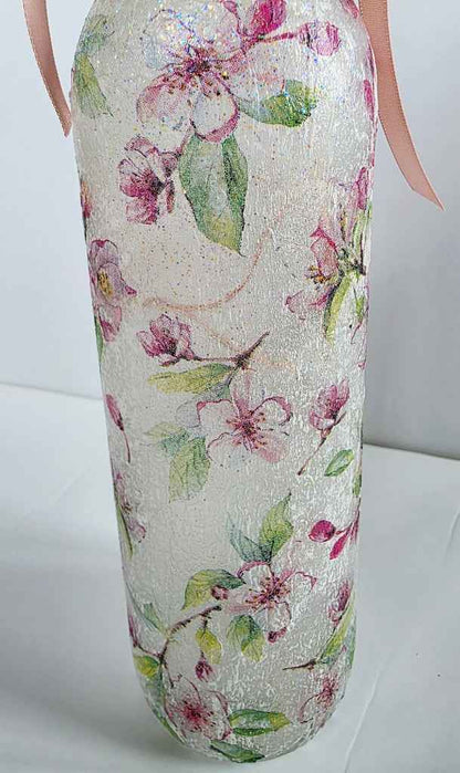 Handmade Floral Bottle Lamp & Flower Pot Gift Set | Nature-Inspired Home Décor | Quantock Inspiration