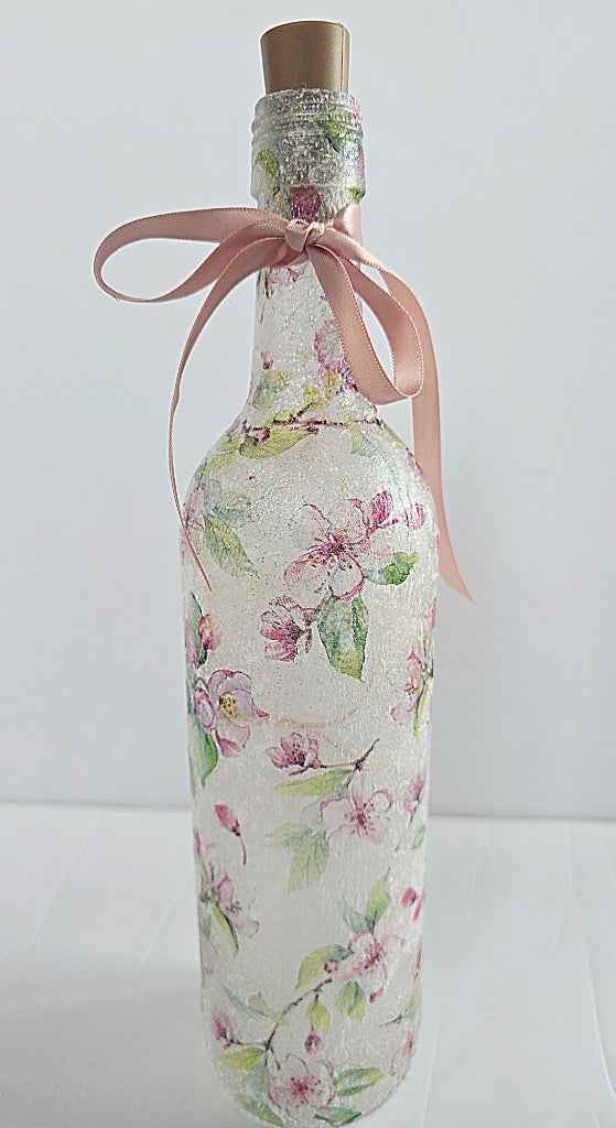 Handmade Floral Bottle Lamp & Flower Pot Gift Set | Nature-Inspired Home Décor | Quantock Inspiration