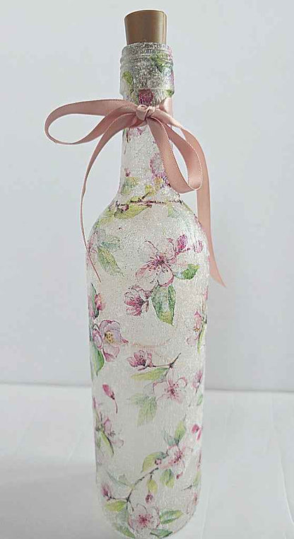 Handmade Floral Bottle Lamp & Flower Pot Gift Set | Nature-Inspired Home Décor | Quantock Inspiration