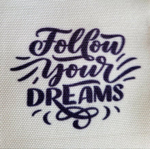 Load image into Gallery viewer, Follow your Dreams Bee Cosmetics Bag - Quantock Inspiration

