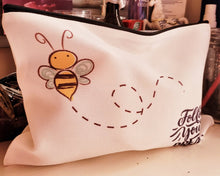 Load image into Gallery viewer, Follow your Dreams Bee Cosmetics Bag - Quantock Inspiration
