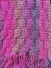 Load image into Gallery viewer, Girl&#39;s Purple Knit Poncho - Quantock Inspiration

