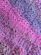 Load image into Gallery viewer, Girl&#39;s Purple Knit Poncho - Quantock Inspiration
