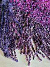 Load image into Gallery viewer, Girl&#39;s Purple Knit Poncho - Quantock Inspiration
