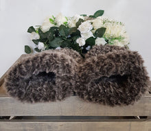 Load image into Gallery viewer, Grey Fluffy Fingerless Mittens - Quantock Inspiration
