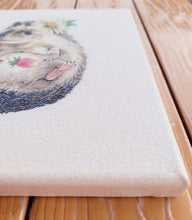 Load image into Gallery viewer, Decoupage image of a Hedgehog n a canvas
