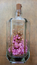 Load image into Gallery viewer, Hexagonal Bottle Lamp with Coloured Stones - Quantock Inspiration
