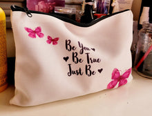 Load image into Gallery viewer, Just Be Butterfly Make Up Bag - Quantock Inspiration
