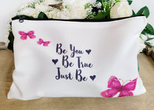 Load image into Gallery viewer, Just Be Butterfly Make Up Bag - Quantock Inspiration
