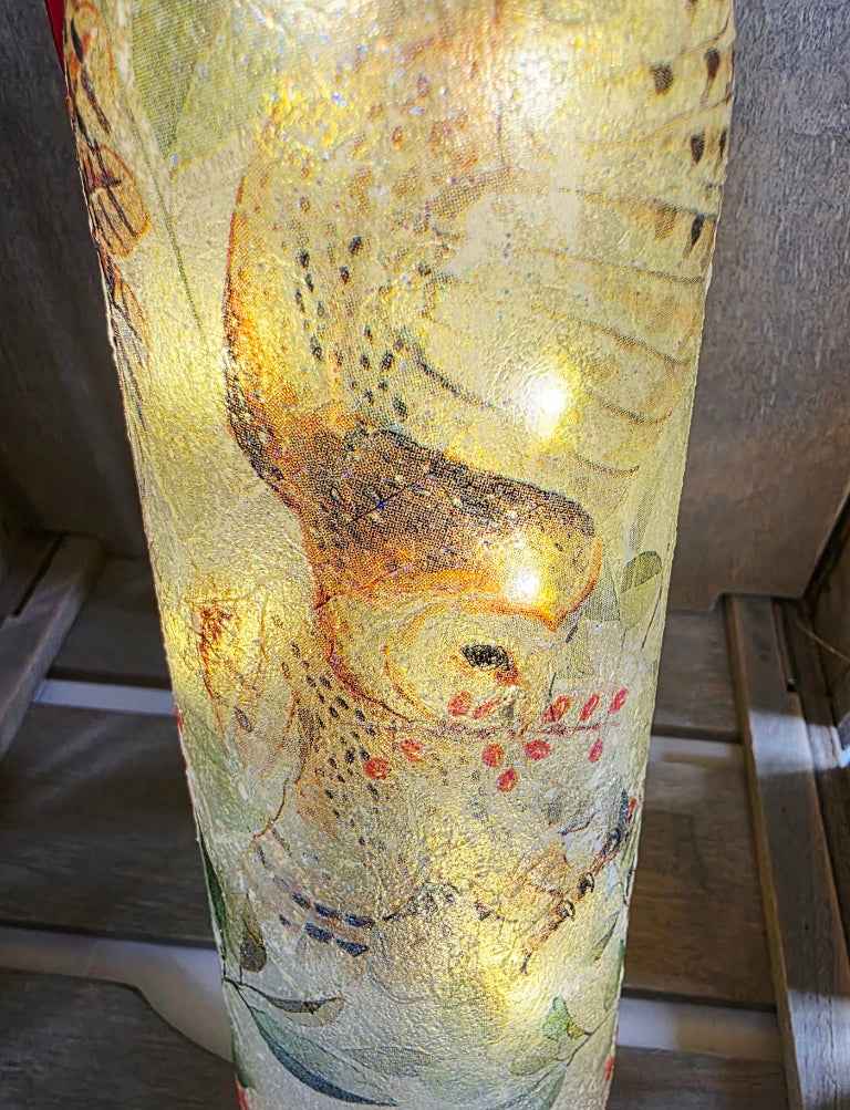 Barn Owl Bottle Lamp | Nature-Inspired Woodland Light | Quantock Inspiration