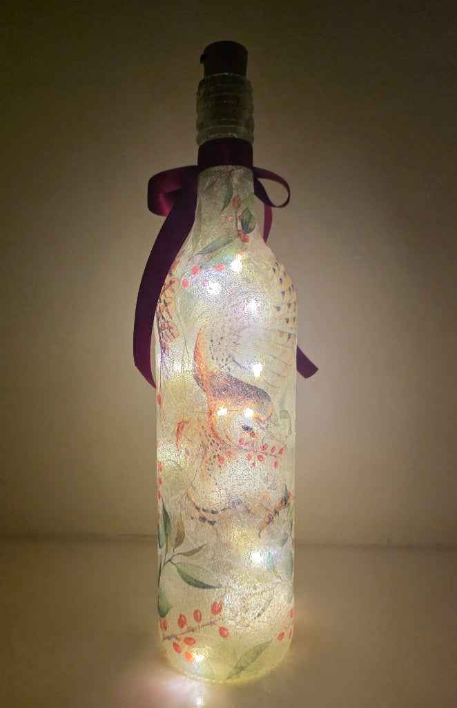 Barn Owl Bottle Lamp | Nature-Inspired Woodland Light | Quantock Inspiration