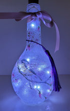 Load image into Gallery viewer, Pair of Miniature Decoupage Bottle Lamps - Quantock Inspiration
