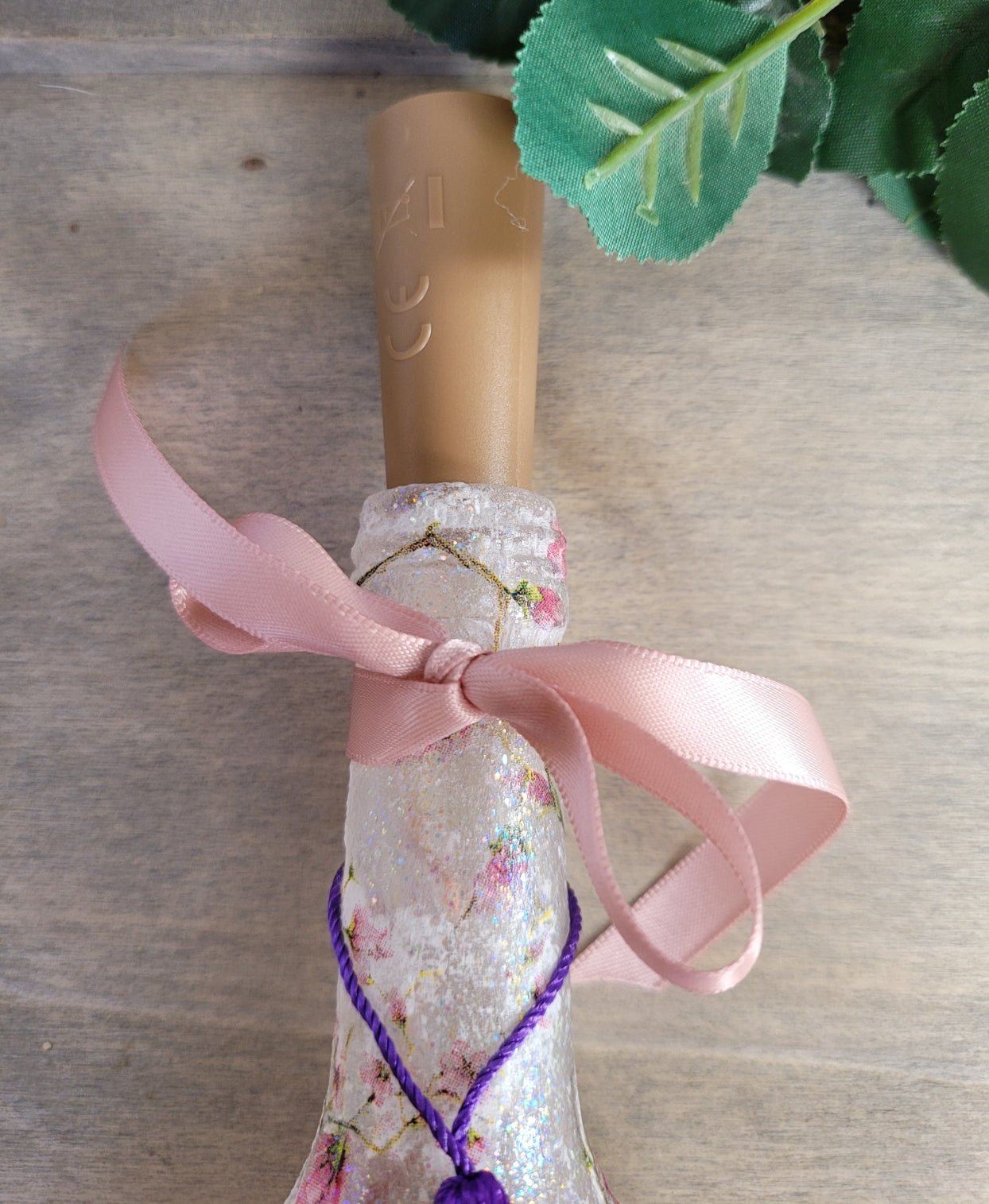 Pair of Miniature Decoupage Bottle Lamps - Quantock Inspiration