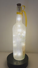 Load and play video in Gallery viewer, Lit up bottle with Alpacas on. Yellow ribbon embellishment
