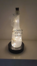 Load and play video in Gallery viewer, Decoupage Light Up Donkey Bottle
