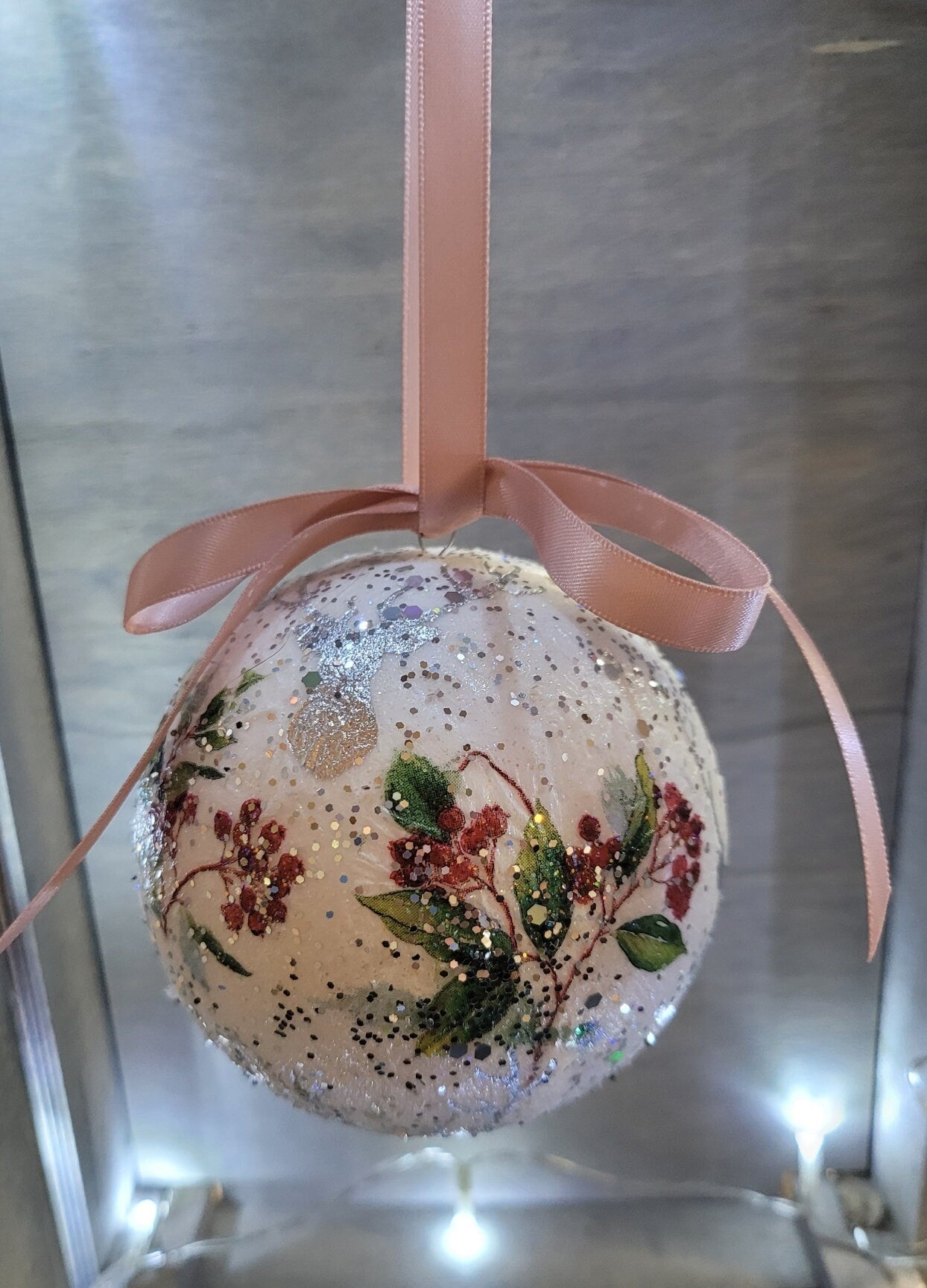Stag and Berries Christmas Baubles - Quantock Inspiration