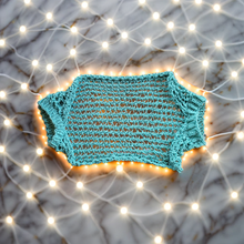 Load image into Gallery viewer, Knitted Teal shrug
