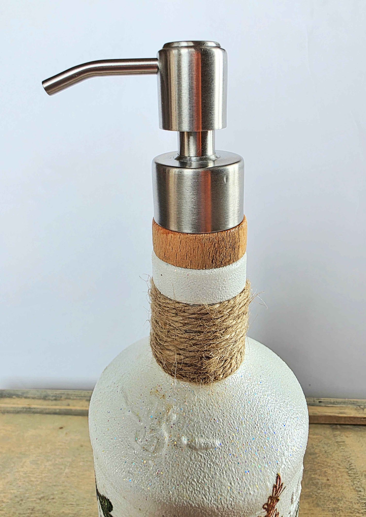 Wildflower Soap Dispenser | Recycled Glass Bathroom & Kitchen Accessory | Quantock Inspiration