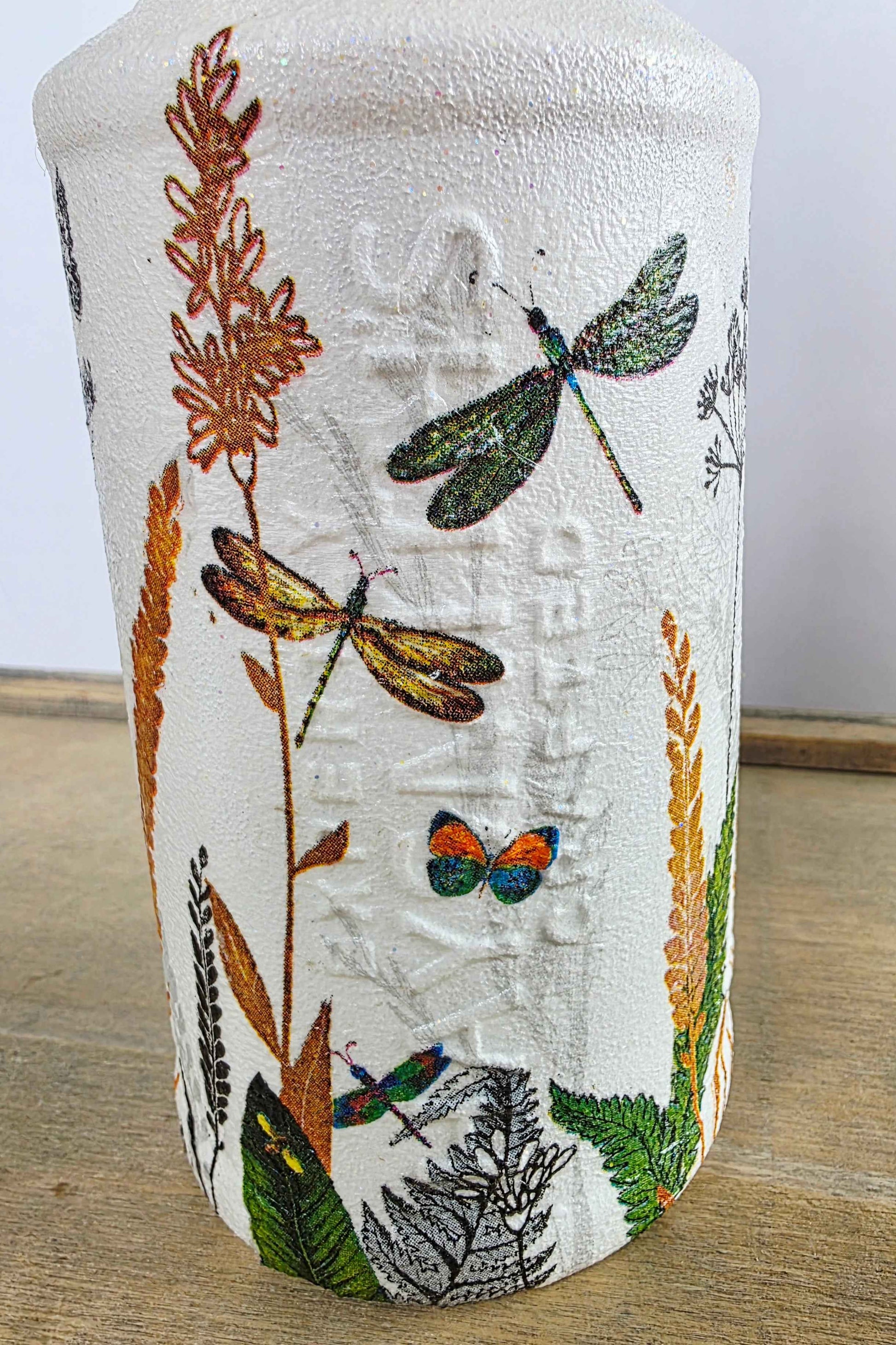 Wildflower Soap Dispenser | Recycled Glass Bathroom & Kitchen Accessory | Quantock Inspiration