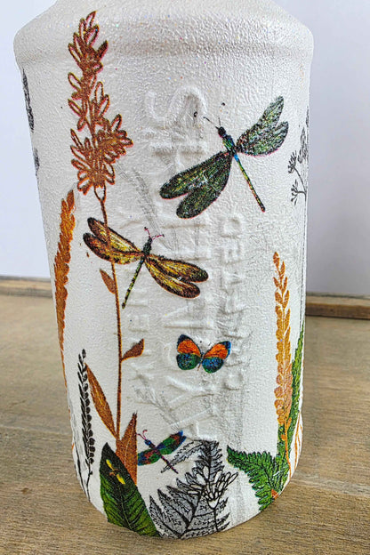 Wildflower Soap Dispenser | Recycled Glass Bathroom & Kitchen Accessory | Quantock Inspiration
