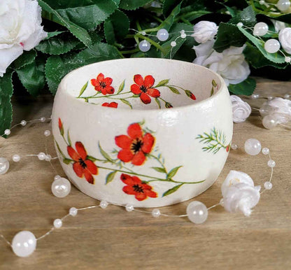 Floral Wooden Bangles | Decoupage Jewellery | Quantock Inspiration