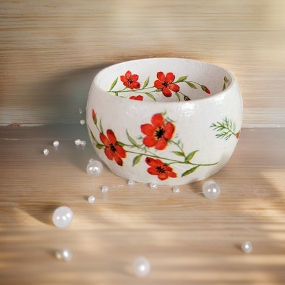 Floral Wooden Bangles | Decoupage Jewellery | Quantock Inspiration