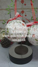 Load and play video in Gallery viewer, Decoupage Merry Christmas Baubles
